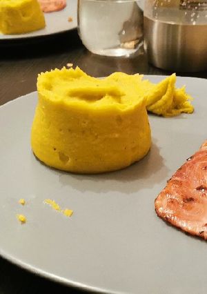 Une photo de Purée de pois cassés