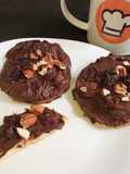 Bocaditos de manzana, chocolate y frutos secos : desayuno de campeones!