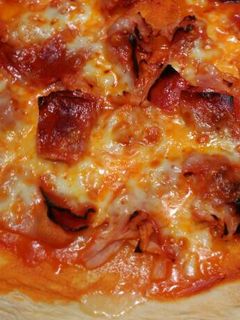 Una foto de Pizza choricera