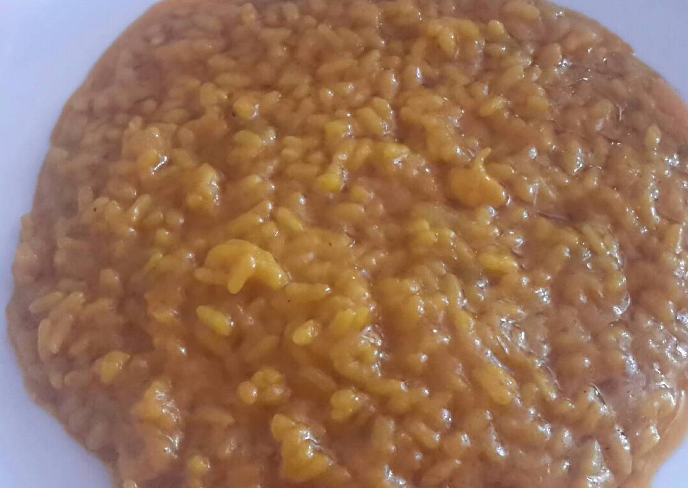 Arroz meloso con gambas