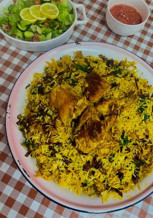 صورة لوصفة برياني دجاج على طريقتي