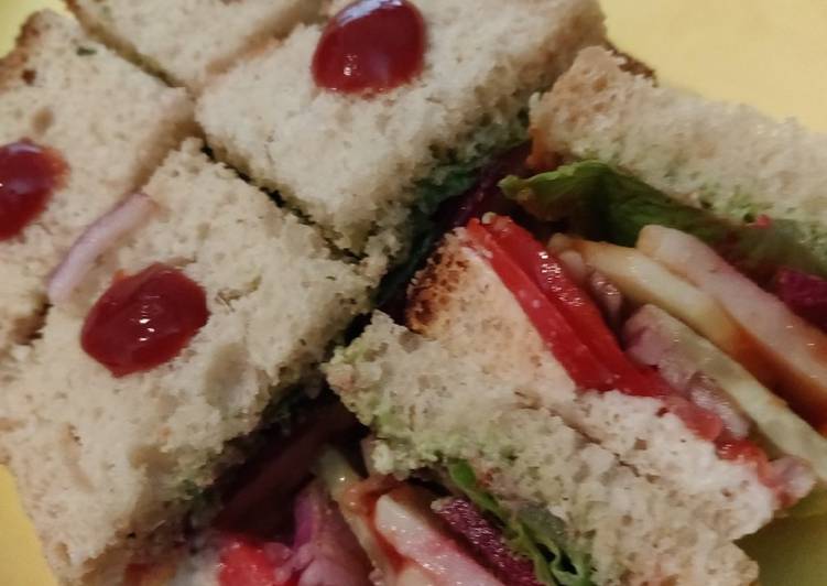 How to Prepare Perfect Veggie delight sandwich