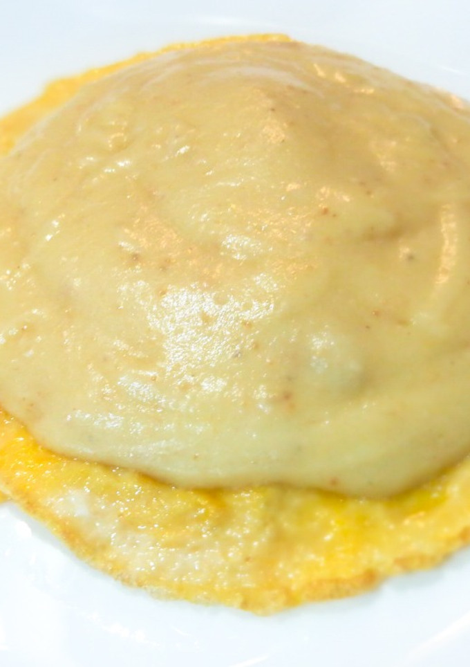 Una foto de Puré de patatas con almendras