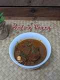 Daging Masak Rendang versi Pressure Cooker