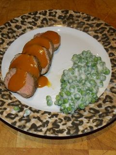 A picture of Sous Vide Pork Tenderloin with Carolina Mustard Sauce.
