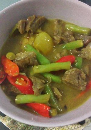Foto resep Asem asem daging buncis