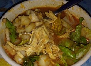 Una foto de Pozole!