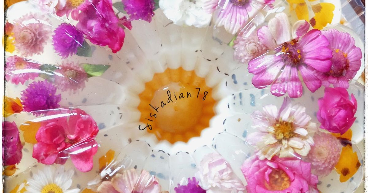 Garden Puding / Puding Edible Flower
