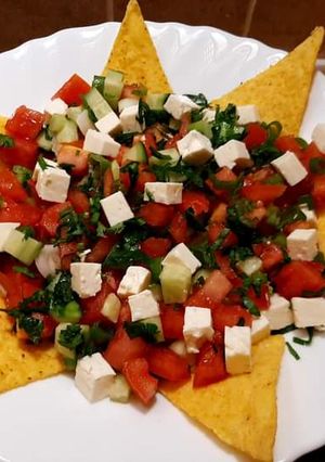 O poză a rețetei Salată grecească cu nachos.