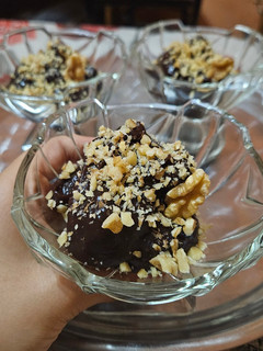 Una foto de Postre crema de chocolate vegana