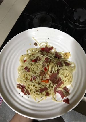 Foto resep Spaghetti Aglio-olio