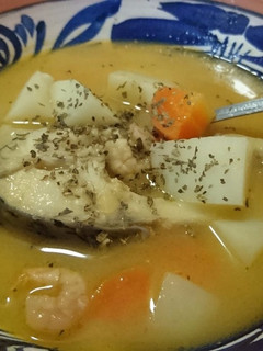 Una foto de Caldo de pescado