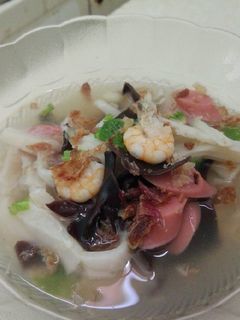 Foto resep 57. Sup jamur hitam putih