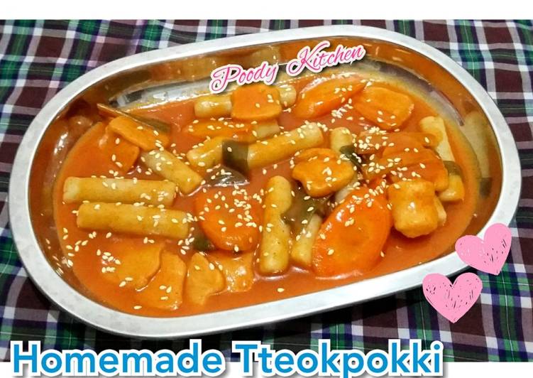 Homemade Tteokpokki (Kue Beras Pedas Korea)