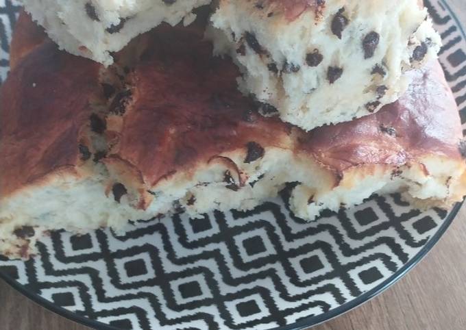 Brioche aux pepites de chocolats