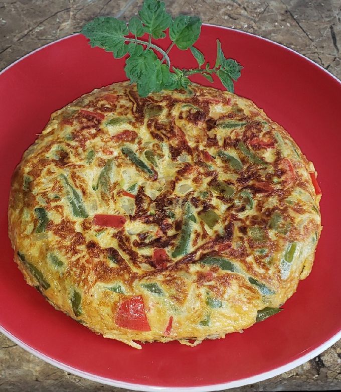 Una foto de Tortilla de porotos verdes