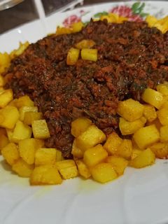 عکسی از دستور خوراک گوشت چرخکرده