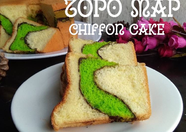 Resep Topo map chiffon cake Anti Gagal