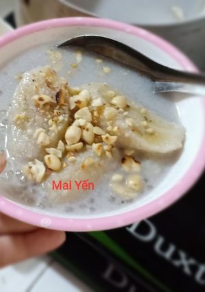 Hình của món Chè chuối chưng.