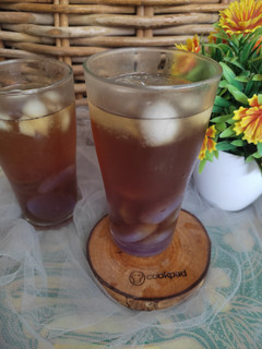 Foto resep Es Teh Kolang-kaling Bunga Telang