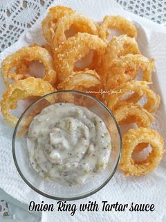 Foto resep Onion Ring With Tartar Sauce