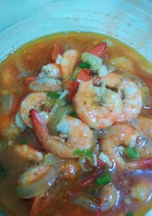 Foto resep Udang saus padang sederhana