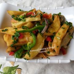 Kiman's fry sweet potato delight A picture of Kiman's fry sweet potato delight.