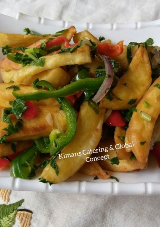 A picture of Kiman's fry sweet potato delight.