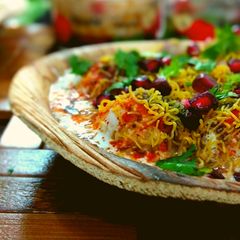 A picture of Moong Dal Pakodi Chaat.