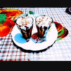A picture of Delicious tasty Hershey's chocolate Cocoa shake.
