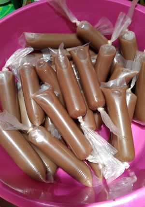 Foto resep Es lilin pop ice coklat
