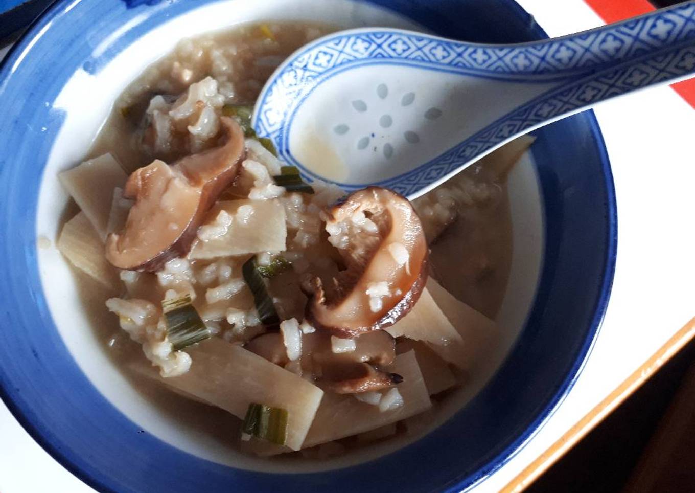 Rice soup 2 aux bambous