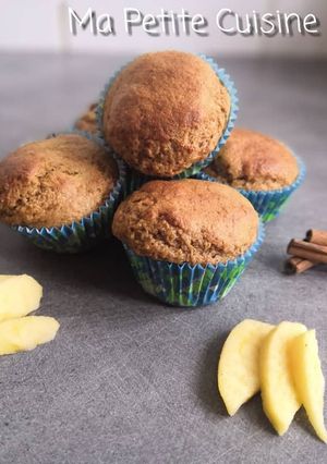 Une photo de Muffins light, pommes et cannelle