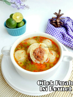 Foto resep Cilok Kuah Isi Kornet