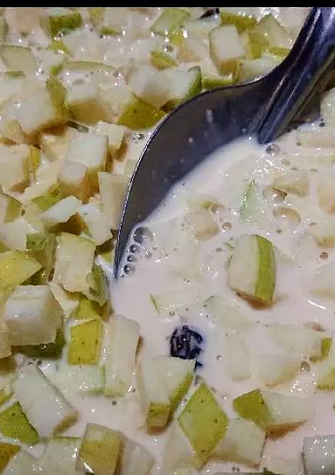 Una foto de Ensalada de manzanas verdes