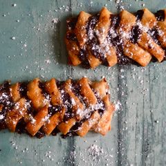 A picture of Chocolate Hazelnut Pastries.