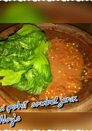 Foto resep Sawi pahit sambel jeruk