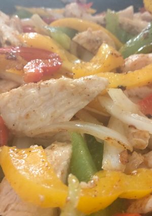 Una foto de Fajitas de pollo