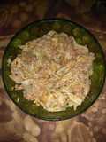Tallarines de surimi con atún