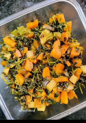 A picture of Carrots/Gajar And Methi Leaves Subzi.