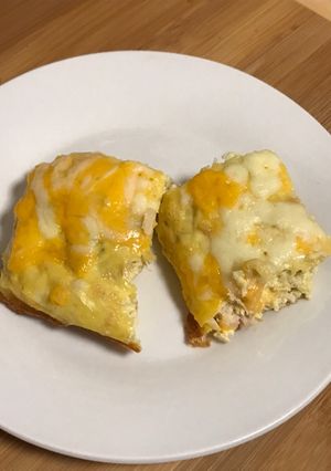 A picture of Chicken Celery Cream Quiche Crustless.