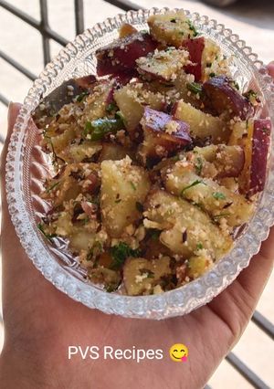 A picture of Sweet potato sabji.