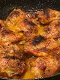 Pollo croccate al forno con crema d’aglio e pure’ di patate