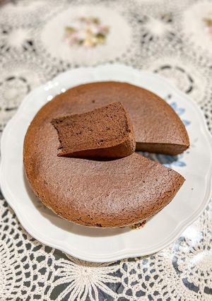 Foto resep Chocolate Chiffon cake (cooked dough method)