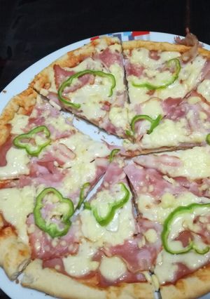 Una foto de Pizza casera