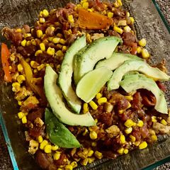 A picture of One pot taco casserole mix.
