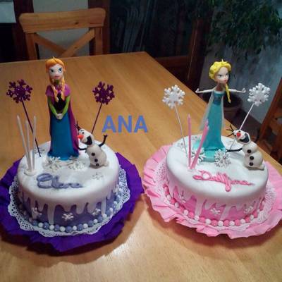 Tarta de cumpleaños «Frozen» con chocolate – El postre de Ana