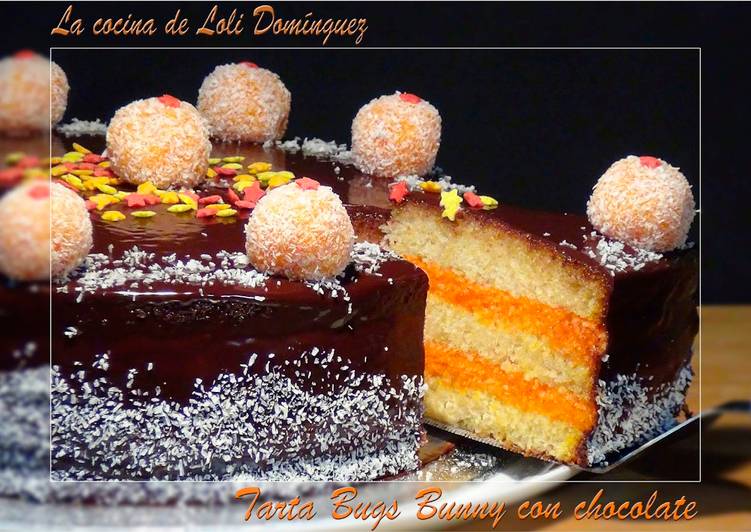 Tarta Bugs Bunny con chocolate