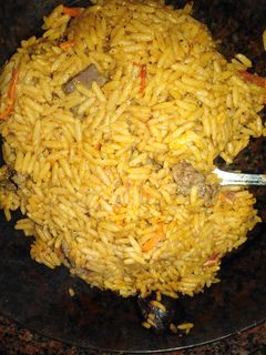صورة لوصفة رز بسمتي بالكبدة