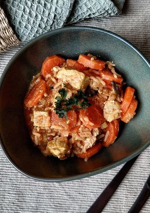 Une photo de Sauté de porc garam masala
